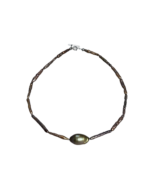 Golden Orb Spider Necklace